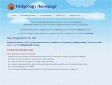 Tablet Screenshot of hedgehogshomepage.org.uk